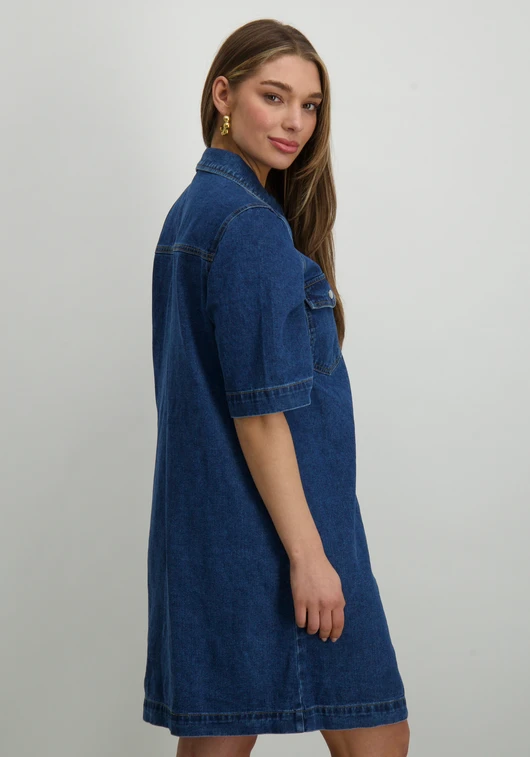 Only ONLBELLE S/S BUTTON DRESS DNM GUA N 15324384