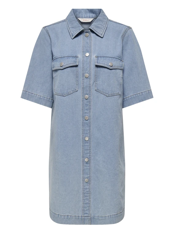 Only ONLBELLE S/S BUTTON DRESS DNM GUA N 15324384