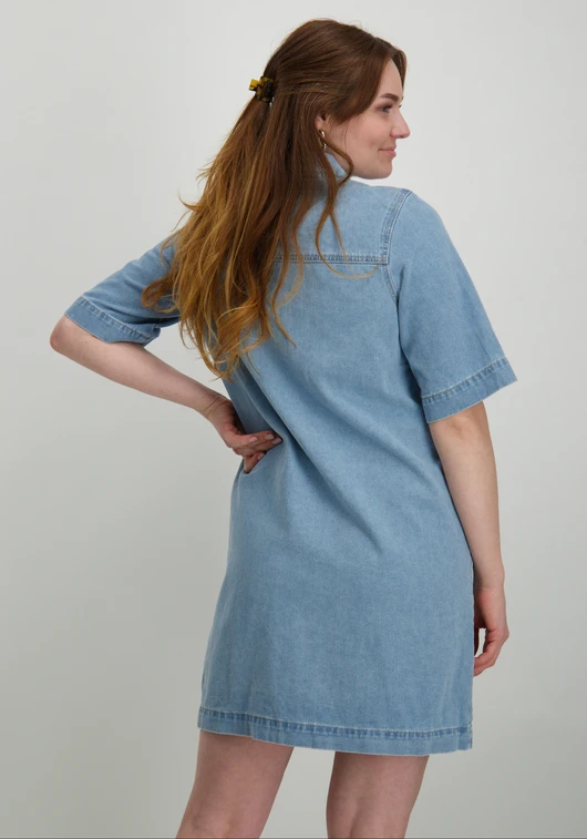 Only ONLBELLE S/S BUTTON DRESS DNM GUA N 15324384