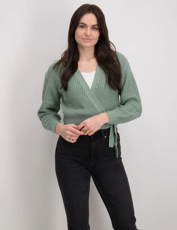 Only ONLBREDA WRAP L/S CARDIGAN KNT NOOS 15236624