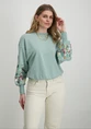 Only ONLBROOKE L/S O-NECK FLOWER SWT NOO 15216364