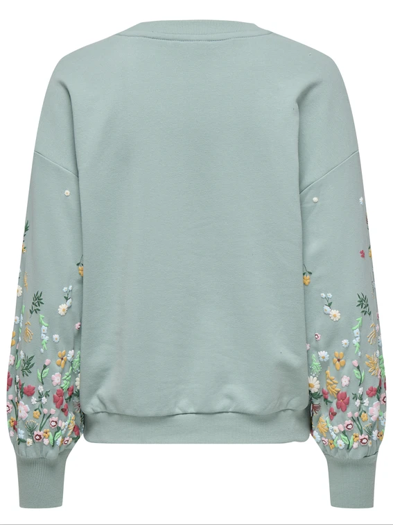 Only ONLBROOKE L/S O-NECK FLOWER SWT NOO 15216364