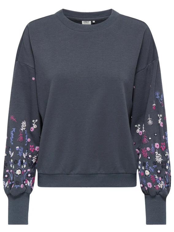 Only ONLBROOKE L/S O-NECK FLOWER SWT NOO 15216364