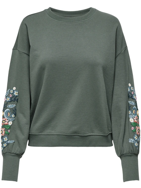 Only ONLBROOKE L/S O-NECK FLOWER SWT NOO 15216364