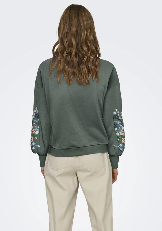 Only ONLBROOKE L/S O-NECK FLOWER SWT NOO 15216364