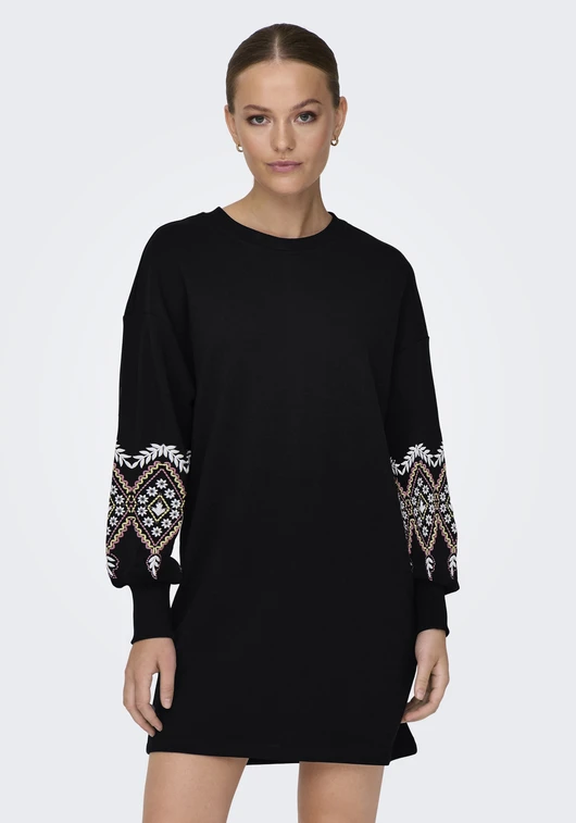 Only ONLBROOKE LS SHORT DRESS FLOWER SWT 15281818