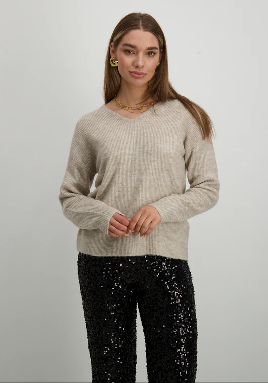 Only ONLCAMILLA V-NECK L/S PULLOVER KNT 15204588