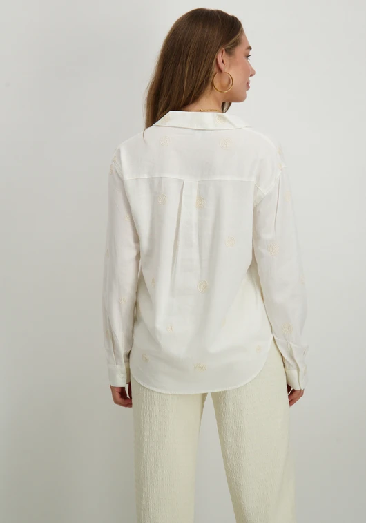 Only ONLCARO L/S LINEN BL EMB SHIRT CC P 15338802