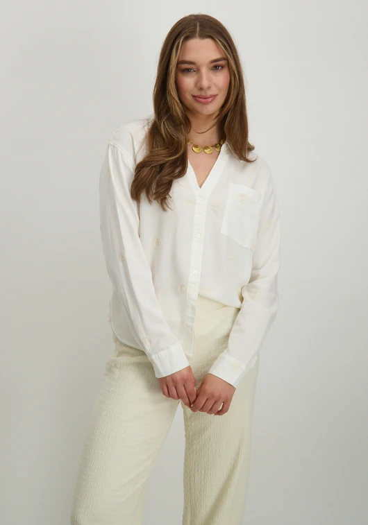 Only ONLCARO L/S LINEN BL EMB SHIRT CC P 15338802