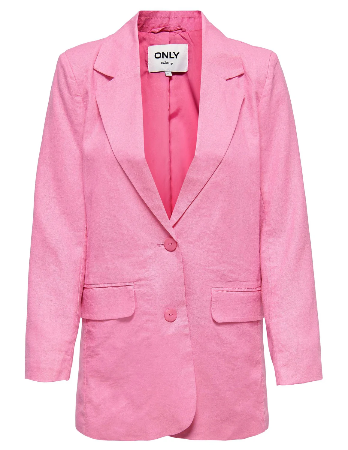 passagier Stressvol Pamflet Only ONLCARO L/S LINEN BLEND OVS BLAZER 15255171 licht roze kopen bij The  Stone