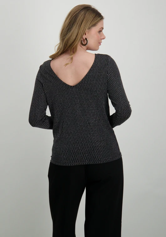 Only ONLCAROL L/S 2-WAY GLITTER MIX TOP 15335984