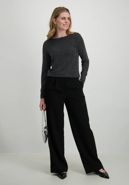 Only ONLCAROL L/S 2-WAY GLITTER MIX TOP 15335984