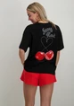Only ONLCARRIE LIFE S/S CHERRY TOP BOX J 15351644