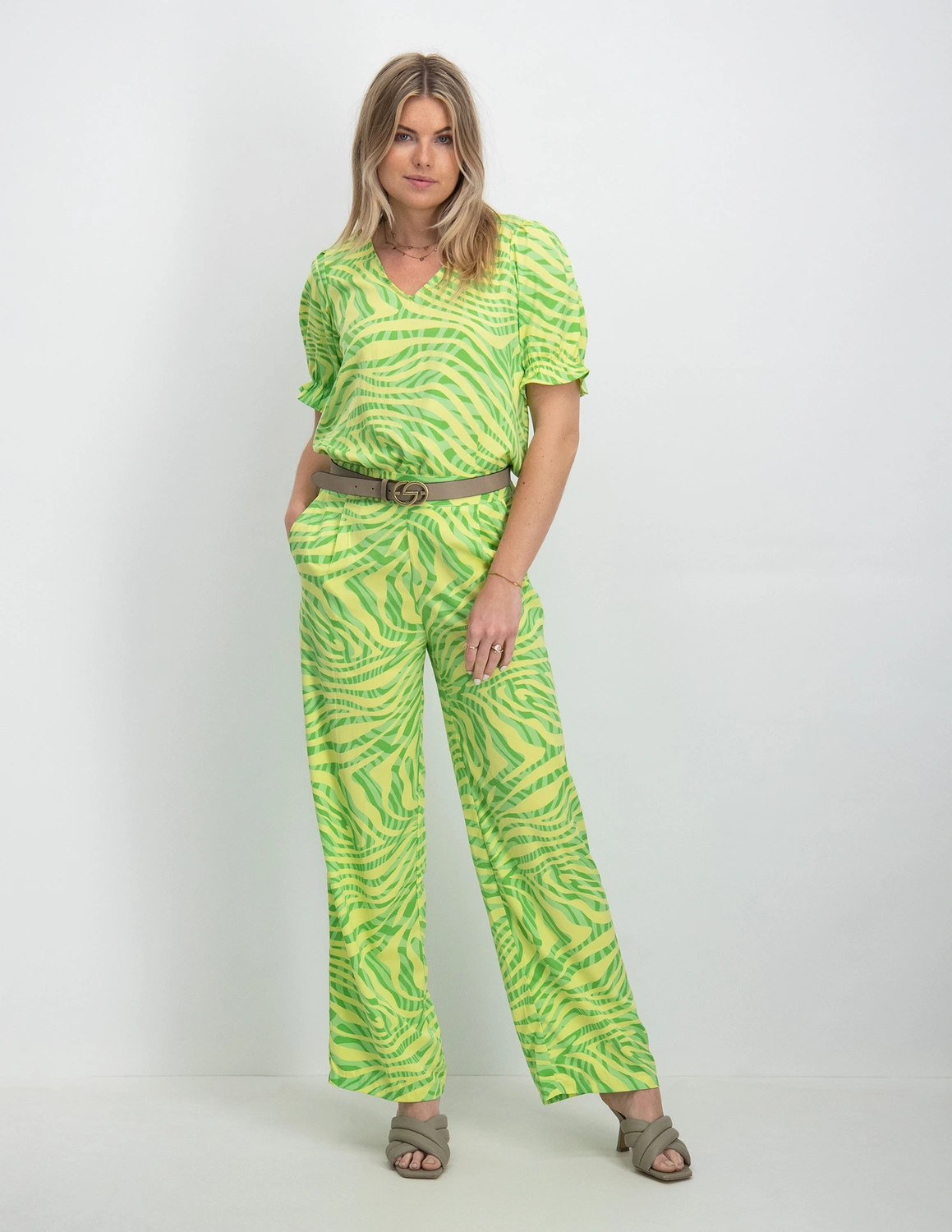 PTM 15296308 bij kopen LIFE groen Only PALAZZO Stone PANT ONLCHICAGO The