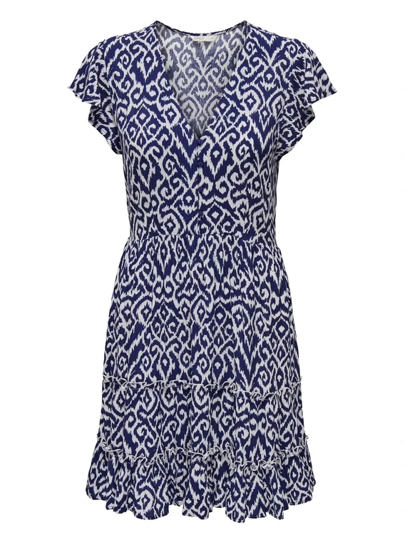Only ONLCLAUDETTE LIFE SS MINI DRESS WVN 15320419
