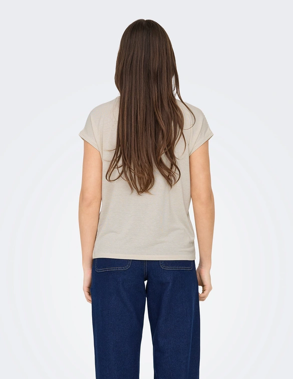 Only ONLCLAUDIA S/S GLITTER TOP NOOS JRS 15318422