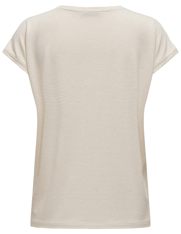 Only ONLCLAUDIA S/S GLITTER TOP NOOS JRS 15318422