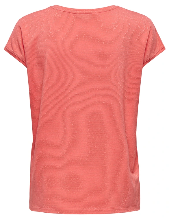 Only ONLCLAUDIA S/S GLITTER TOP NOOS JRS 15318422