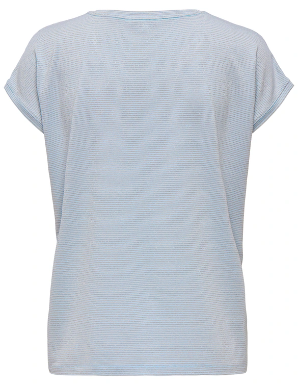 Only ONLCLAUDIA S/S GLITTER TOP NOOS JRS 15318422