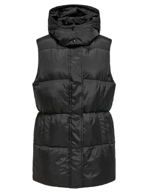 Only ONLNEWTAHOE HOOD WAISTCOAT OTW NOOS 15205760 zwart-antraciet 1 kopen  bij The Stone