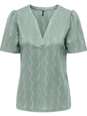 Only ONLDIA S/S V-NECK PLEAT TOP CS JRS 15333479