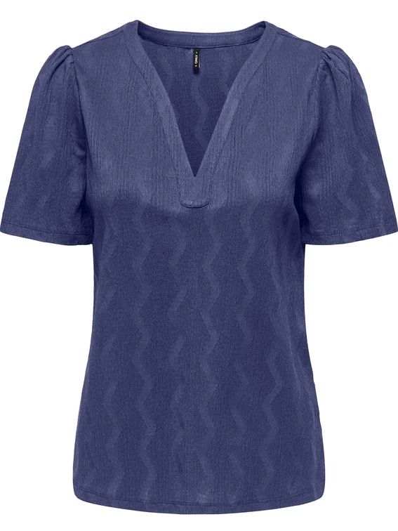 Only ONLDIA S/S V-NECK PLEAT TOP CS JRS 15333479