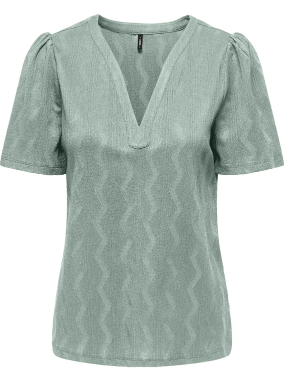 Only ONLDIA S/S V-NECK PLEAT TOP CS JRS 15333479