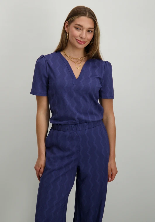 Only ONLDIA S/S V-NECK PLEAT TOP CS JRS 15333479