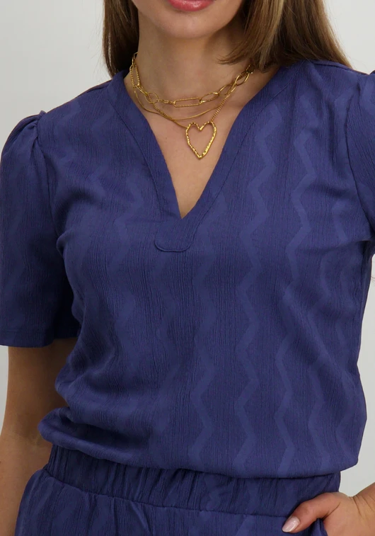 Only ONLDIA S/S V-NECK PLEAT TOP CS JRS 15333479