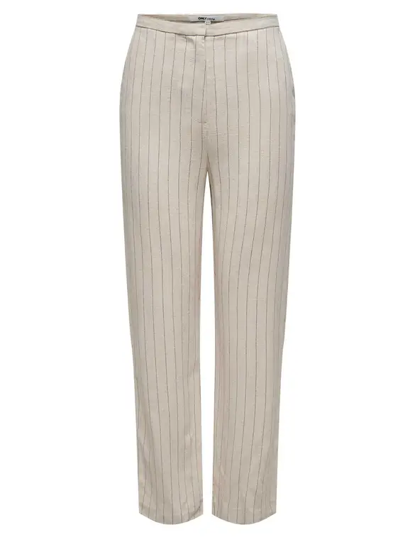 Only ONLDOLA HW PINSTR LINEN BL STR PANT 15318497