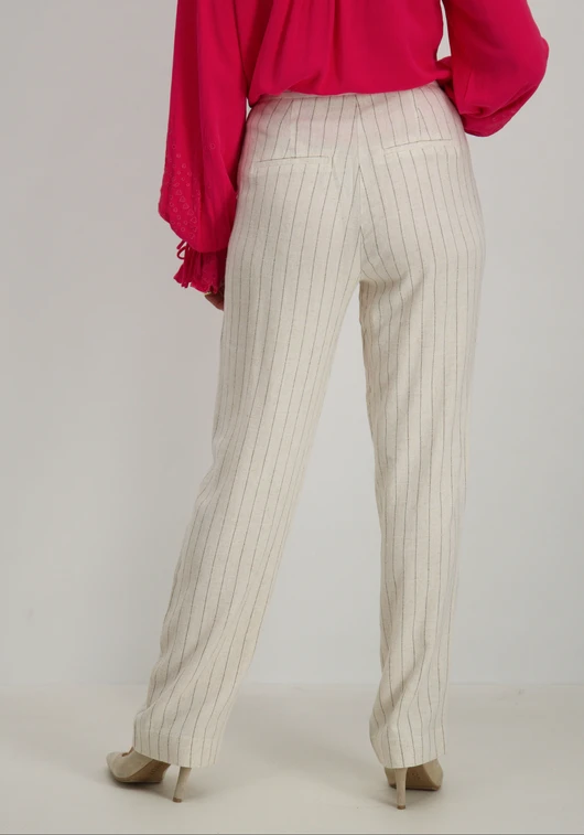 Only ONLDOLA HW PINSTR LINEN BL STR PANT 15318497