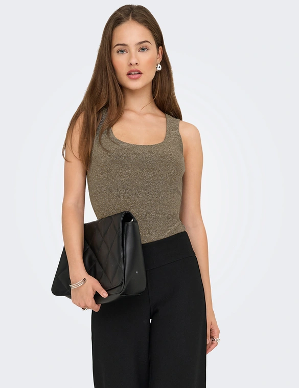 Only ONLEA GLITTER S/L 2-WAYS TOP JRS NO 15356494