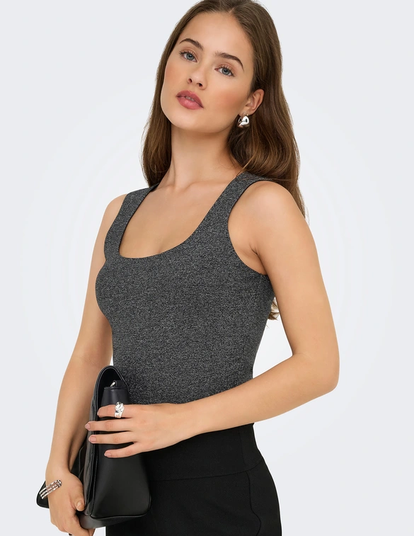 Only ONLEA GLITTER S/L 2-WAYS TOP JRS NO 15356494