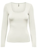 Only ONLEA L/S 2-WAY DEEP NECK TOP JRS N 15302647