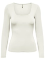 Only ONLEA L/S 2-WAY DEEP NECK TOP JRS N 15302647