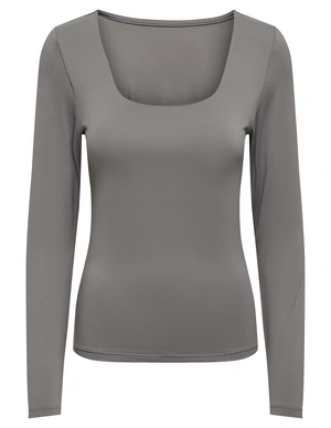 Only ONLEA L/S 2-WAY DEEP NECK TOP JRS N 15302647