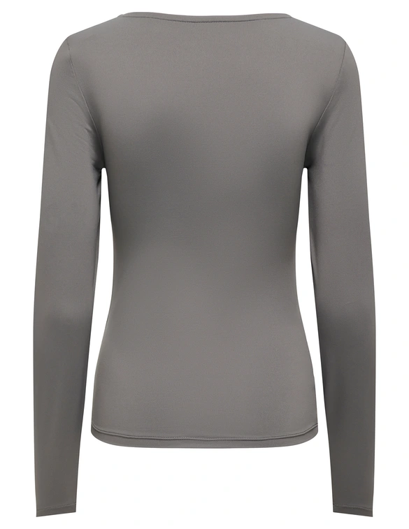 Only ONLEA L/S 2-WAY DEEP NECK TOP JRS N 15302647