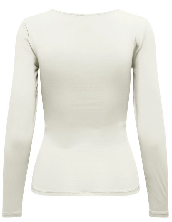 Only ONLEA L/S 2-WAY DEEP NECK TOP JRS N 15302647