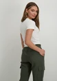 Only ONLELINA S/S O-NECK SHORT TOP JRS N 15320229