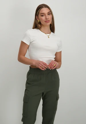 Only ONLELINA S/S O-NECK SHORT TOP JRS N 15320229