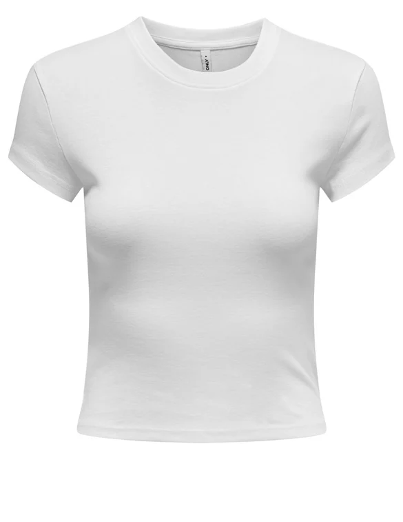 Only ONLELINA S/S O-NECK SHORT TOP JRS N 15320229
