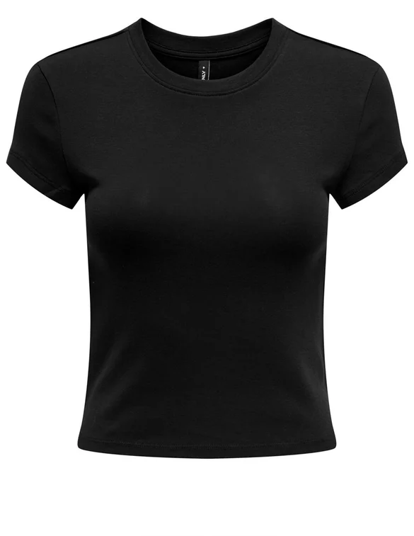 Only ONLELINA S/S O-NECK SHORT TOP JRS N 15320229