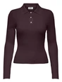 Only ONLELISA L/S RIB POLO RP KNT 15355354