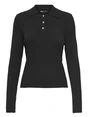 Only ONLELISA L/S RIB POLO RP KNT 15355354
