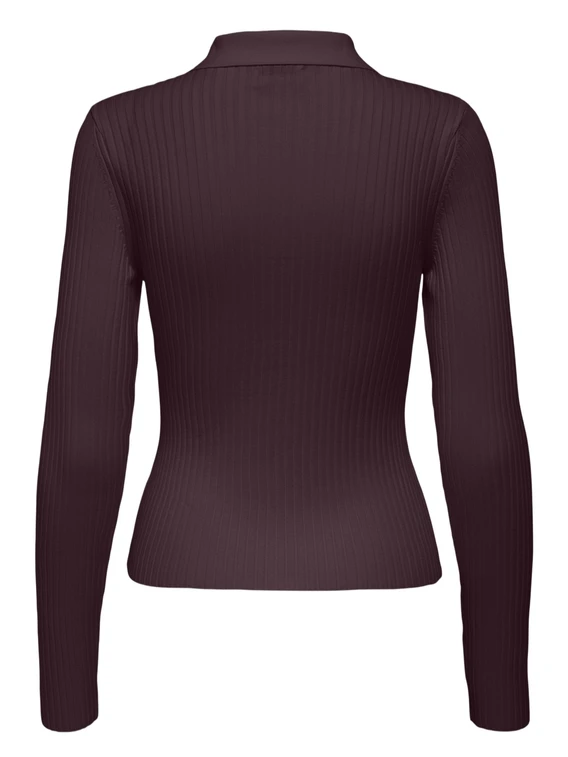 Only ONLELISA L/S RIB POLO RP KNT 15355354