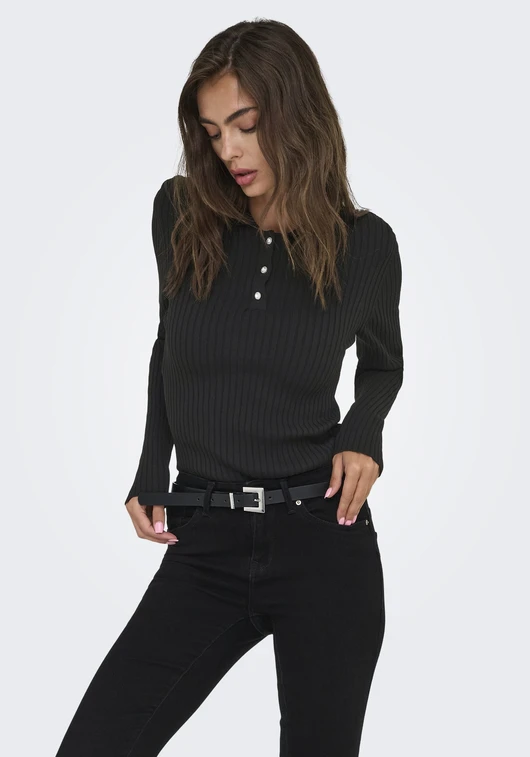Only ONLELISA L/S RIB POLO RP KNT 15355354