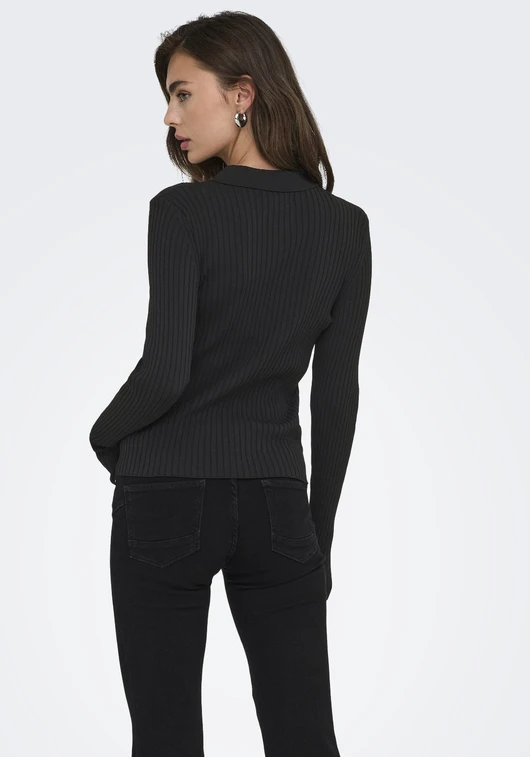 Only ONLELISA L/S RIB POLO RP KNT 15355354