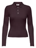 Only ONLELISA L/S RIB POLO RP KNT 15355354