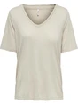 Only ONLELISE S/S V-NECK TOP JRS 15257390