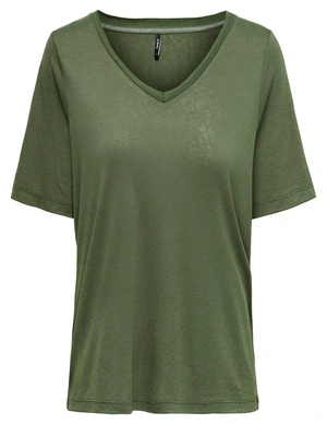 Only ONLELISE S/S V-NECK TOP JRS 15257390